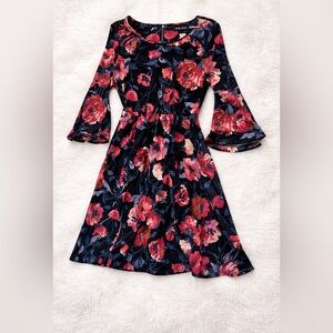 Ivanka Trump Navy and Pink Floral Women’s Dress Size XL